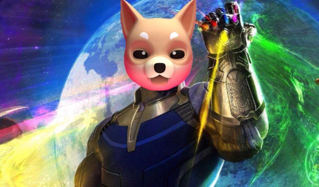 HOKK as Thanos with infinity gauntlet