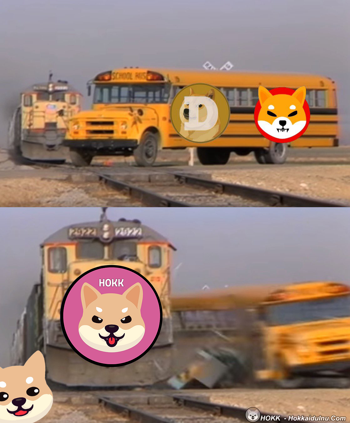 HOKK train vs other cryptos