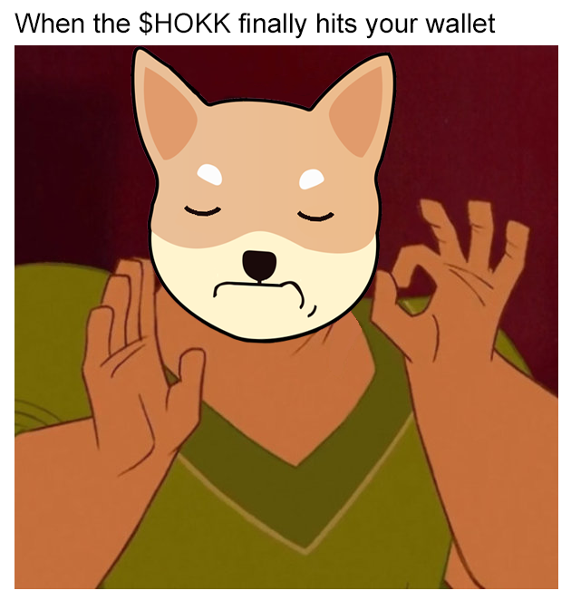 HOKK zen moment when hitting wallet